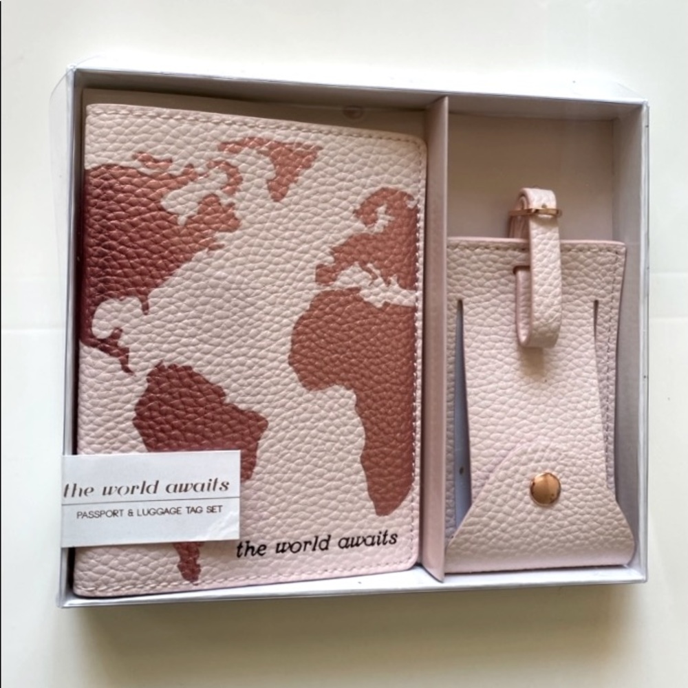 SOLD - Anthropologie Passport Luggage Tag Set